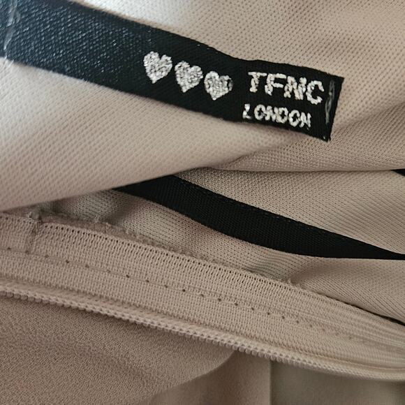 Cream One Shoulder Bodycon Maxi Dress Size 6 - Picture 3 of 4